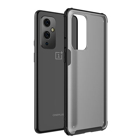 Carcasa Bumper Funda Silicona Transparente WL1 para OnePlus 9 5G Negro