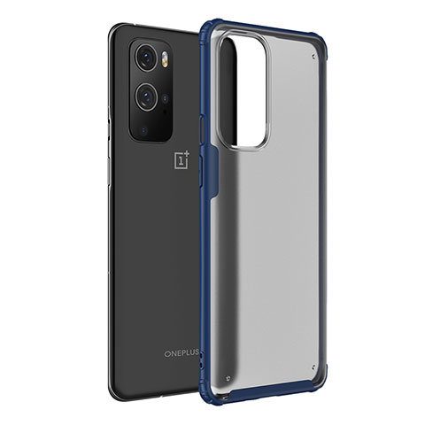 Carcasa Bumper Funda Silicona Transparente WL1 para OnePlus 9 Pro 5G Azul