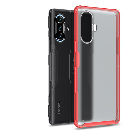 Carcasa Bumper Funda Silicona Transparente WL1 para Xiaomi Poco F3 GT 5G Rojo