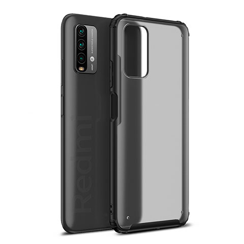 Carcasa Bumper Funda Silicona Transparente WL1 para Xiaomi Redmi 9 Power Negro