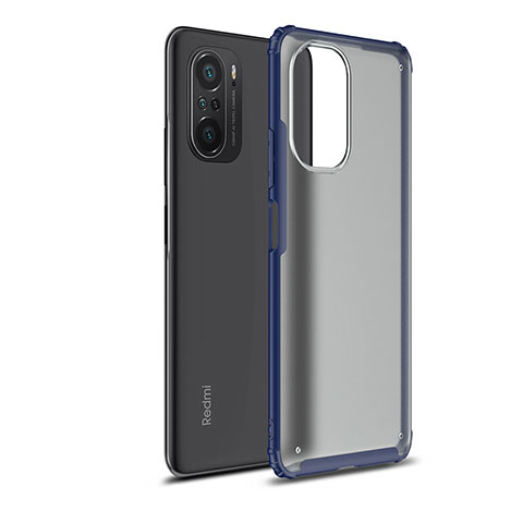 Carcasa Bumper Funda Silicona Transparente WL1 para Xiaomi Redmi K40 5G Azul