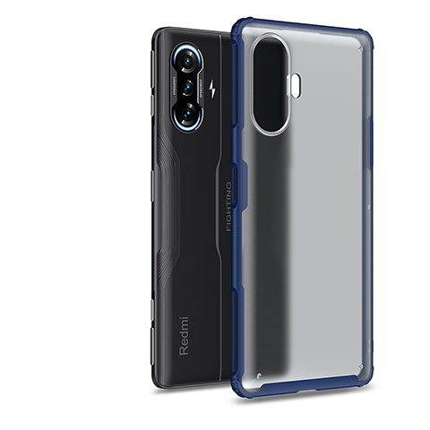 Carcasa Bumper Funda Silicona Transparente WL1 para Xiaomi Redmi K40 Gaming 5G Azul