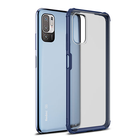 Carcasa Bumper Funda Silicona Transparente WL1 para Xiaomi Redmi Note 10 5G Azul