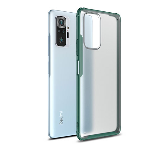 Carcasa Bumper Funda Silicona Transparente WL1 para Xiaomi Redmi Note 10 Pro 4G Verde