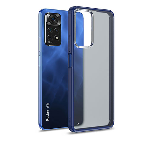 Carcasa Bumper Funda Silicona Transparente WL1 para Xiaomi Redmi Note 11 Pro 5G Azul