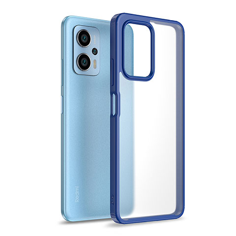 Carcasa Bumper Funda Silicona Transparente WL1 para Xiaomi Redmi Note 11T Pro 5G Azul