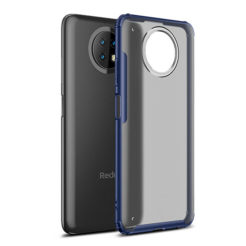 Carcasa Bumper Funda Silicona Transparente WL1 para Xiaomi Redmi Note 9 5G Azul