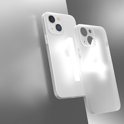 Carcasa Bumper Funda Silicona Transparente WT1 para Apple iPhone 14 Blanco