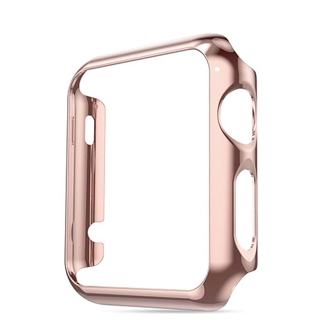 Carcasa Bumper Lujo Marco de Aluminio para Apple iWatch 42mm Rosa