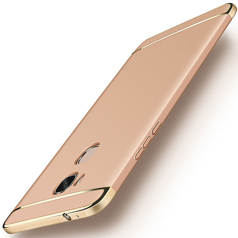 Carcasa Bumper Lujo Marco de Metal y Plastico Funda M01 para Huawei Honor 5X Oro