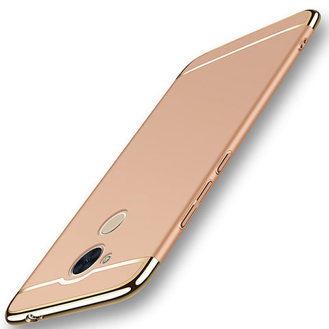 Carcasa Bumper Lujo Marco de Metal y Plastico Funda M01 para Huawei Honor 6C Oro