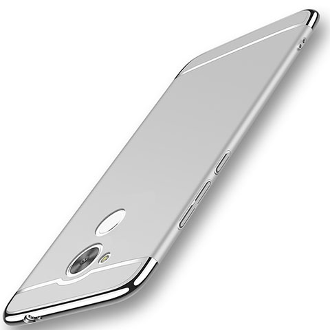 Carcasa Bumper Lujo Marco de Metal y Plastico Funda M01 para Huawei Honor V9 Play Plata