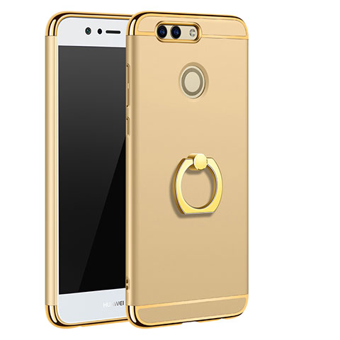 Carcasa Bumper Lujo Marco de Metal y Plastico Funda M01 para Huawei Nova 2 Plus Oro