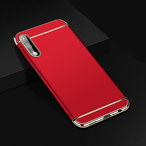 Carcasa Bumper Lujo Marco de Metal y Plastico Funda M01 para Huawei P Smart Z (2019) Rojo