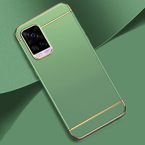 Carcasa Bumper Lujo Marco de Metal y Plastico Funda M01 para Vivo V20 Pro 5G Menta Verde