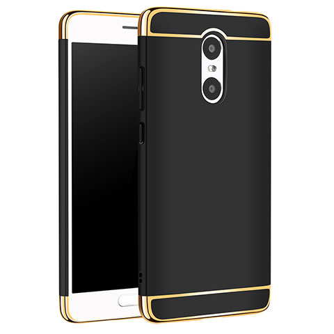 Carcasa Bumper Lujo Marco de Metal y Plastico Funda M01 para Xiaomi Redmi Pro Negro