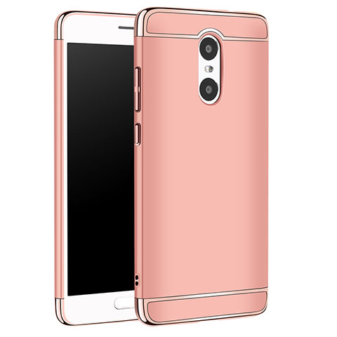 Carcasa Bumper Lujo Marco de Metal y Plastico Funda M01 para Xiaomi Redmi Pro Oro Rosa