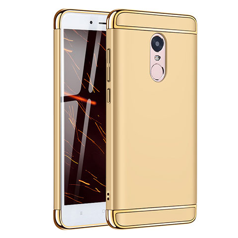 Carcasa Bumper Lujo Marco de Metal y Plastico Funda M02 para Xiaomi Redmi Note 4 Oro