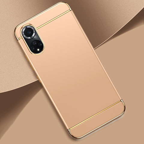 Carcasa Bumper Lujo Marco de Metal y Plastico Funda para Huawei Honor 50 Pro 5G Oro