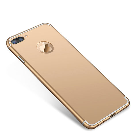 Carcasa Bumper Lujo Marco de Metal y Plastico Funda T01 para Apple iPhone 7 Plus Oro