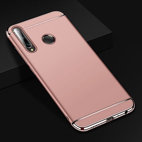 Carcasa Bumper Lujo Marco de Metal y Plastico Funda T01 para Huawei Honor 20 Lite Oro Rosa