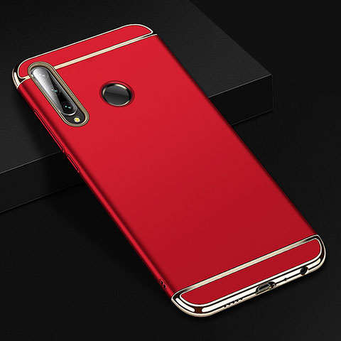 Carcasa Bumper Lujo Marco de Metal y Plastico Funda T01 para Huawei Honor 20 Lite Rojo