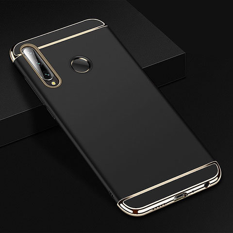 Carcasa Bumper Lujo Marco de Metal y Plastico Funda T01 para Huawei Honor 20i Negro