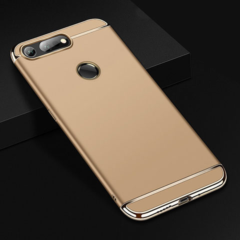 Carcasa Bumper Lujo Marco de Metal y Plastico Funda T01 para Huawei Honor V20 Oro