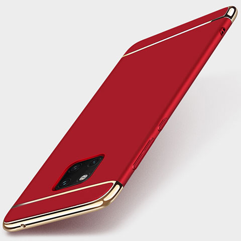 Carcasa Bumper Lujo Marco de Metal y Plastico Funda T01 para Huawei Mate 20 Pro Rojo