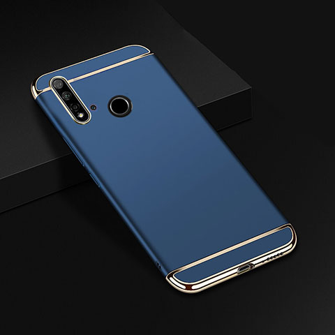 Carcasa Bumper Lujo Marco de Metal y Plastico Funda T01 para Huawei P20 Lite (2019) Azul