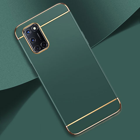 Carcasa Bumper Lujo Marco de Metal y Plastico Funda T01 para Oppo A72 Verde