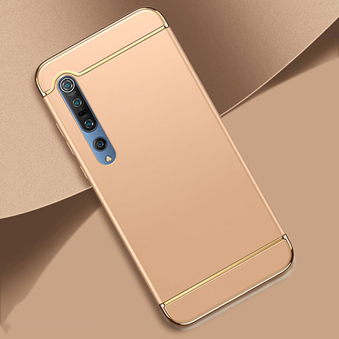 Carcasa Bumper Lujo Marco de Metal y Plastico Funda T01 para Xiaomi Mi 10 Pro Oro