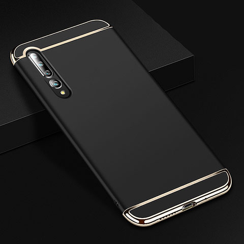 Carcasa Bumper Lujo Marco de Metal y Plastico Funda T02 para Xiaomi Mi 10 Pro Negro