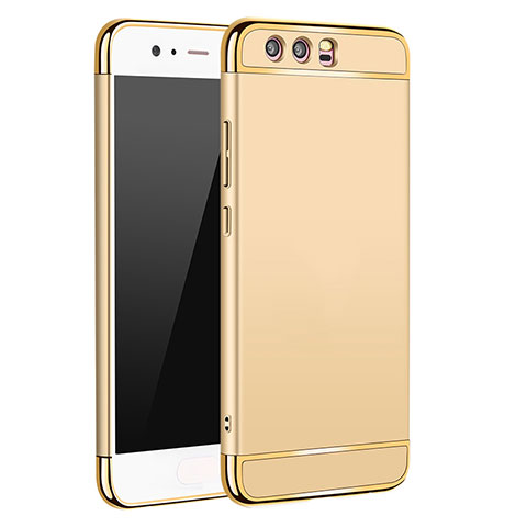 Carcasa Bumper Lujo Marco de Metal y Plastico M02 para Huawei P10 Oro