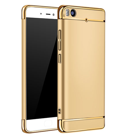 Carcasa Bumper Lujo Marco de Metal y Plastico para Xiaomi Mi 5S 4G Oro