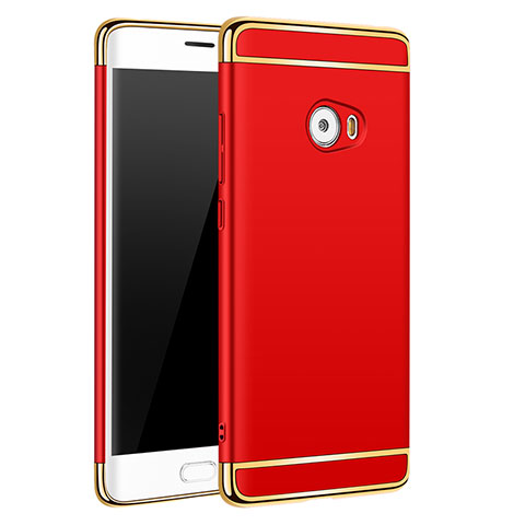 Carcasa Bumper Lujo Marco de Metal y Plastico para Xiaomi Mi Note 2 Special Edition Rojo