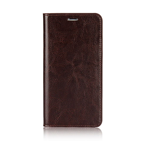 Carcasa de Cuero Cartera con Soporte F01 para Apple iPhone Xs Marron