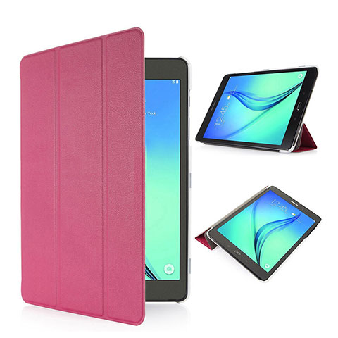 Carcasa de Cuero Cartera con Soporte para Samsung Galaxy Tab S2 8.0 SM-T710 SM-T715 Rosa