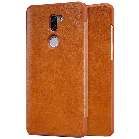 Carcasa de Cuero Cartera con Soporte para Xiaomi Mi 5S Plus Marron