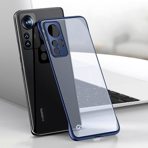 Carcasa Dura Cristal Plastico Funda Rigida Sin Marco Transparente H01 para Xiaomi Redmi Note 12S Azul