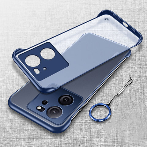 Carcasa Dura Cristal Plastico Funda Rigida Sin Marco Transparente H02 para Xiaomi Mi 13T 5G Azul