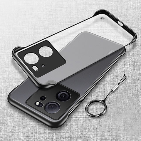 Carcasa Dura Cristal Plastico Funda Rigida Sin Marco Transparente H02 para Xiaomi Redmi K60 Ultra 5G Negro