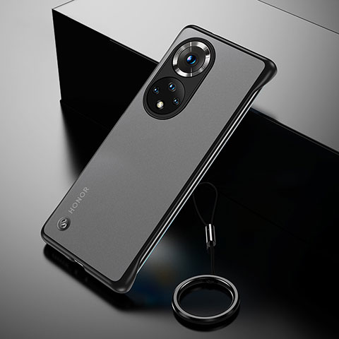 Carcasa Dura Cristal Plastico Funda Rigida Sin Marco Transparente H03 para Huawei Honor 50 Pro 5G Negro