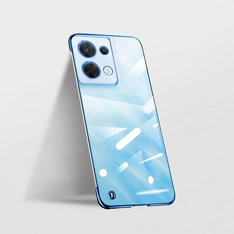 Carcasa Dura Cristal Plastico Funda Rigida Sin Marco Transparente H03 para Xiaomi Redmi Note 13 Pro 5G Azul