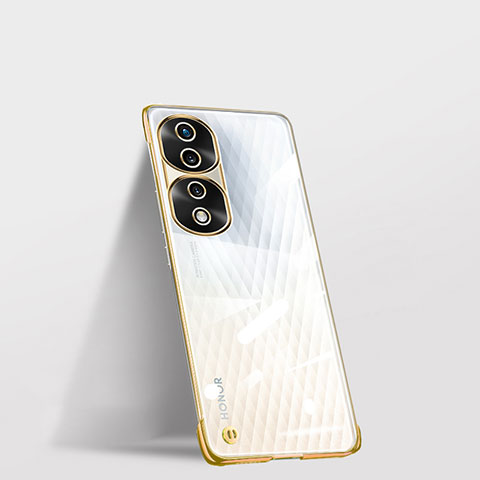 Carcasa Dura Cristal Plastico Funda Rigida Sin Marco Transparente para Huawei Honor 70 Pro+ Plus 5G Oro