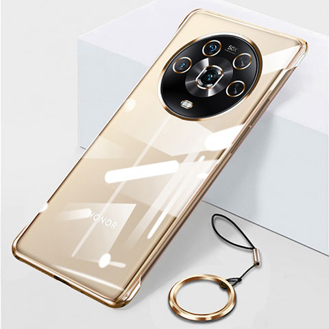 Carcasa Dura Cristal Plastico Funda Rigida Sin Marco Transparente para Huawei Honor Magic4 5G Oro