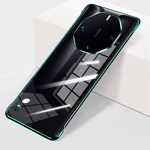 Carcasa Dura Cristal Plastico Funda Rigida Sin Marco Transparente para Huawei Mate 60 RS Ultimate Verde