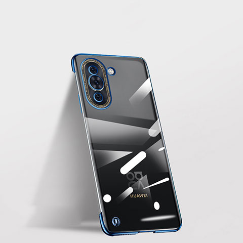 Carcasa Dura Cristal Plastico Funda Rigida Sin Marco Transparente para Huawei Nova 10 Azul