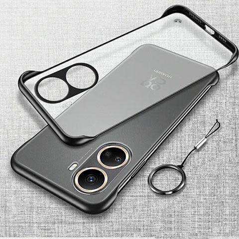 Carcasa Dura Cristal Plastico Funda Rigida Sin Marco Transparente para Huawei Nova 10 SE Negro