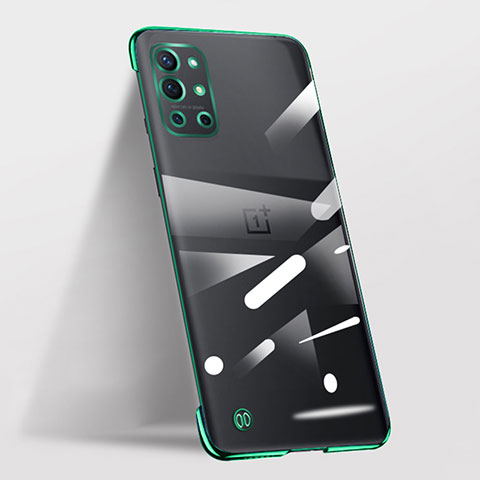 Carcasa Dura Cristal Plastico Funda Rigida Sin Marco Transparente para OnePlus 9R 5G Verde